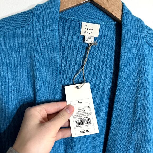 NWT A New Day Turquoise Cardigan LAST CALL - Picture 2 of 4